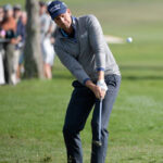 stenson shooting onto the 16th green