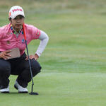 Pornanong Phatlum prepares to put on the 15th green at the women's british open