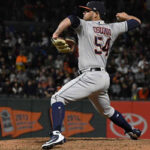 roberto osuna on the mound for his first game with the houston astros