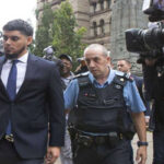 roberto osuna arrives at a toronto court for a hearing on assualt charges on tuesday.