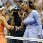 serena williams shakes hands with and anastasija sevastova after williams defeated sevastova on thursdays semifinals at the u.s. open