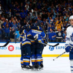 the toronto maple leafs lost 4-1 last night against the st louis blues, thier second in a row after a five game win streak