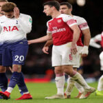 tottenham midfielder dele alli after being struck in the head with a plastic bottle on wednesday during their match against arsenal