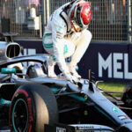 lewis hamilton prepares for the practise session ahead of this years austrailian grand prix in melbourne, australia