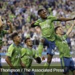 Kevin Leerdam Celebrates Scoring The Winne Vs Vancouver Whitecaps