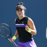 bianca andreescu clenches her fist during her second round match against kirsten flipkens on thursday in new york.