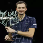 alexander zverev poses with his trophy after winning atp masters 1000 final in Paris on Sunday